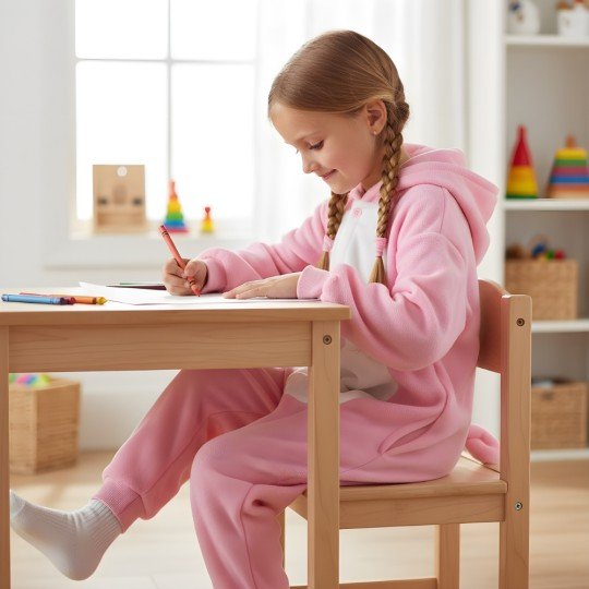 Onesie Kigurumi Pyjama Costume Pink Piglet Kids, photo 8