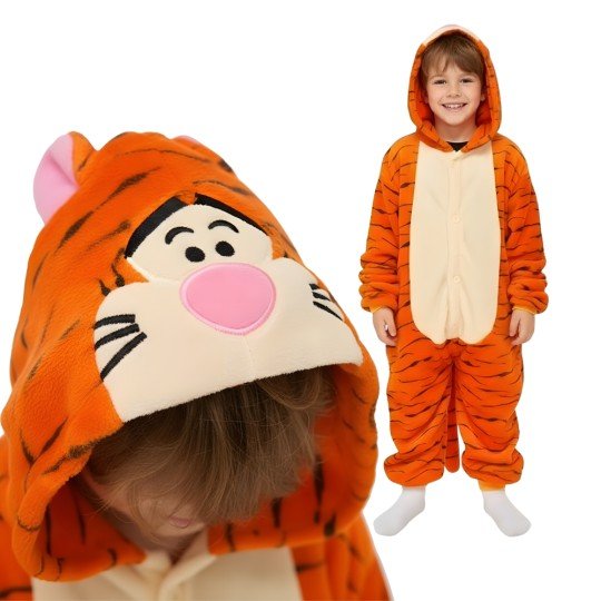 Tiger Kigurumi Onesie Pajama Costume Kids
