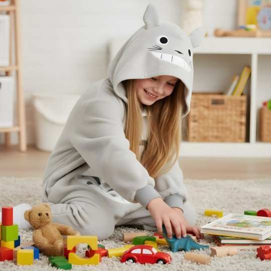 Piżama Onesie Kigurumi Kostium Przebranie Totoro Dzieci, zdjęcie 2