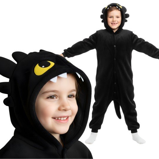 Kigurumi Onesie Pyjama Costume Toothless Kids