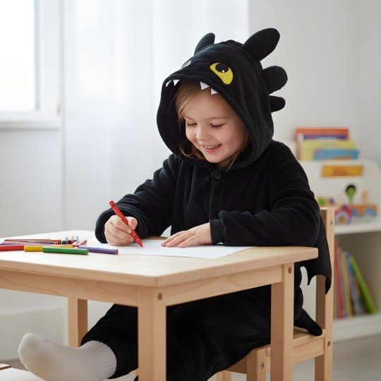 Piżama Onesie Kigurumi Kostium Przebranie Szczerbatek Dzieci, zdjęcie 7