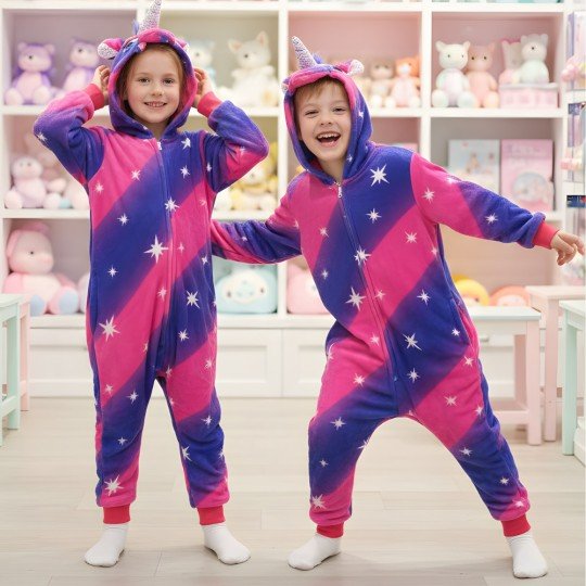 Onesie Kigurumi Pyjama Costume Pegasus Kids, photo 5