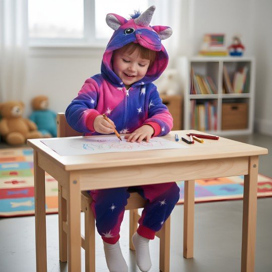 Piżama Onesie Kigurumi Kostium Przebranie Pegaz Dzieci, zdjęcie 4
