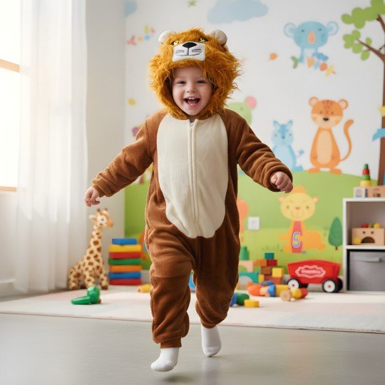 Piżama Onesie Kigurumi Kostium Przebranie Lew Dzieci, zdjęcie 2