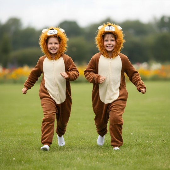 Piżama Onesie Kigurumi Kostium Przebranie Lew Dzieci, zdjęcie 3