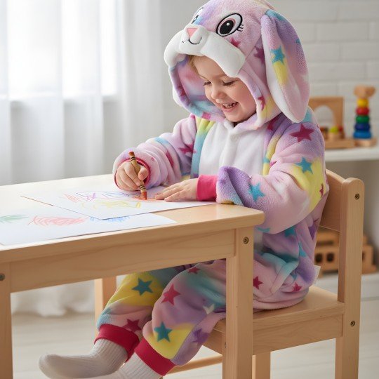 Piżama Onesie Kigurumi Kostium Przebranie Królik Dzieci, zdjęcie 5