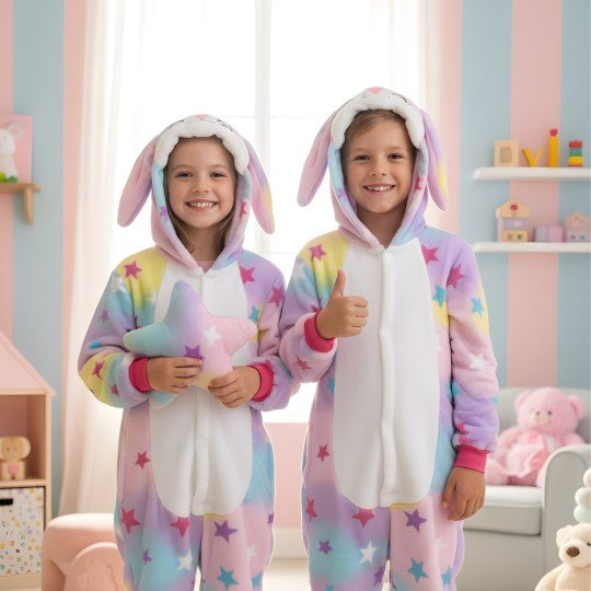 Piżama Onesie Kigurumi Kostium Przebranie Królik Dzieci, zdjęcie 6