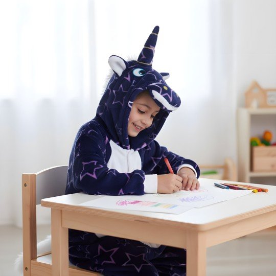 Piżama Onesie Kigurumi Kostium Gwiazdki Jednorożec Dzieci, zdjęcie 5