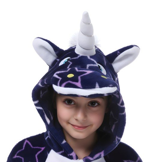 Piżama Onesie Kigurumi Kostium Gwiazdki Jednorożec Dzieci, zdjęcie 4