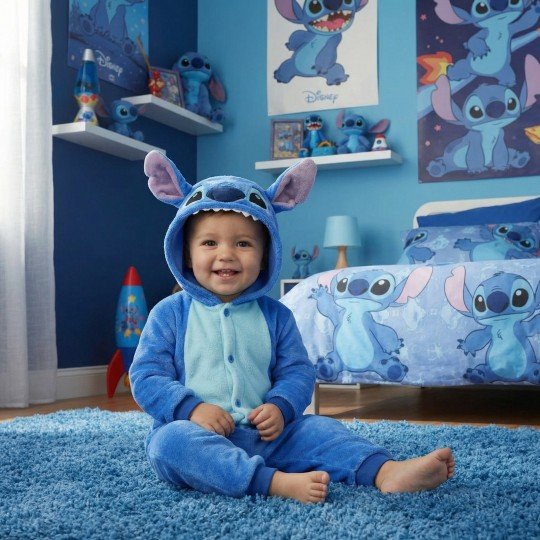 Piżama Onesie Przebranie Śpiochy Disney Stitch Niemowlę, zdjęcie 5