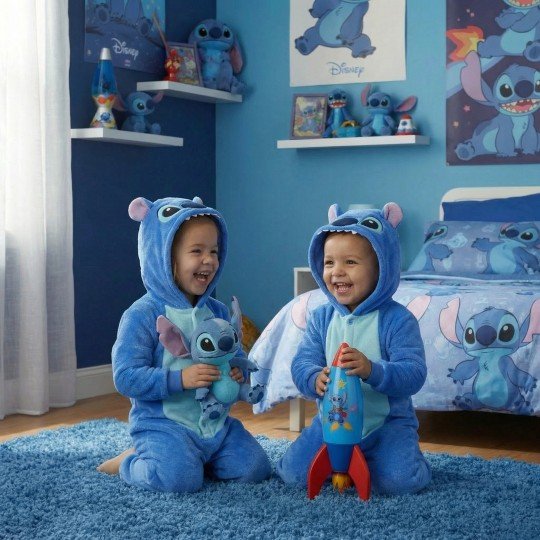 Onesie Pyjama Costume Sleepsuit Disney Stitch Baby, photo 3