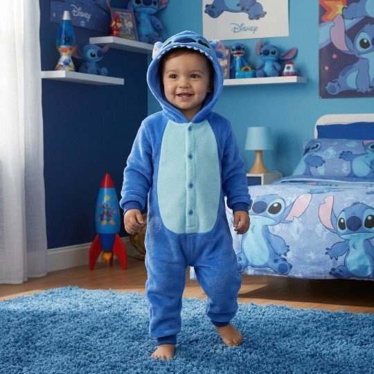 Piżama Onesie Przebranie Śpiochy Disney Stitch Niemowlę, zdjęcie 2