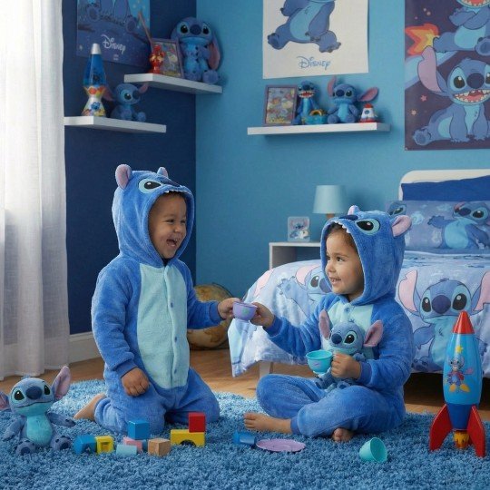 Piżama Onesie Przebranie Śpiochy Disney Stitch Niemowlę, zdjęcie 10