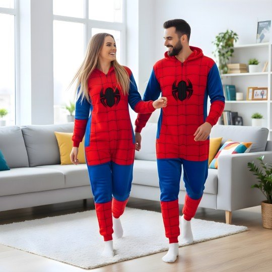 Piżama Onesie Kigurumi Kostium Przebranie Spiderman, zdjęcie 5