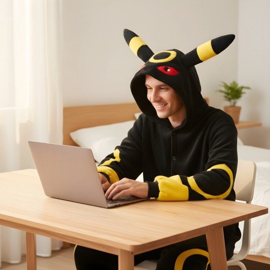 Onesie Kigurumi Pajama Costume Pokémon Umbreon, photo 9