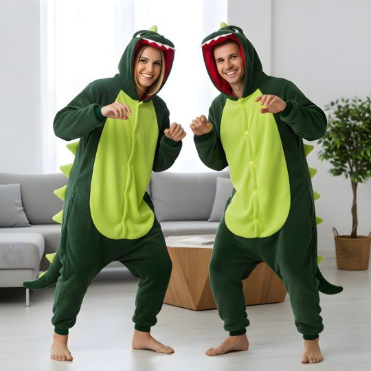 Piżama Onesie Kigurumi Kostium Przebranie Dinozaur, zdjęcie 5