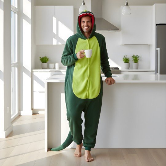 Piżama Onesie Kigurumi Kostium Przebranie Dinozaur, zdjęcie 8