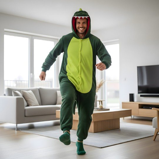 Onesie Kigurumi Pajama Costume Dinosaur, photo 2