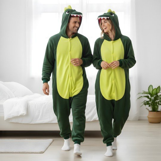 Onesie Kigurumi Pajama Costume Dinosaur, photo 3