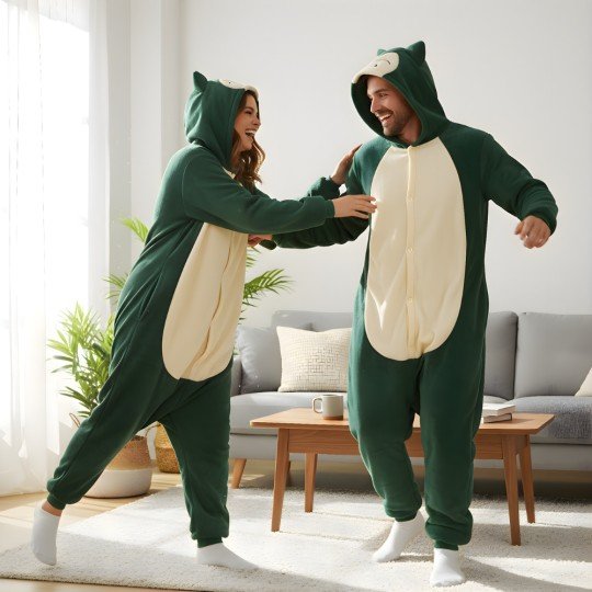 Onesie Kigurumi Pyjama Fancy Dress Pokémon Snorlax, photo 4