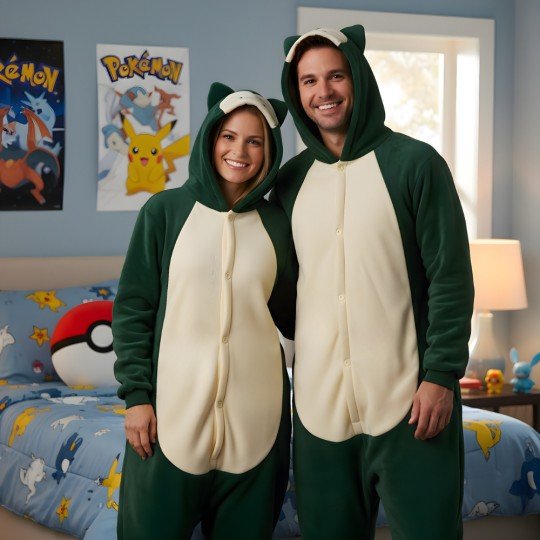 Onesie Kigurumi Pyjama Fancy Dress Pokémon Snorlax, photo 7