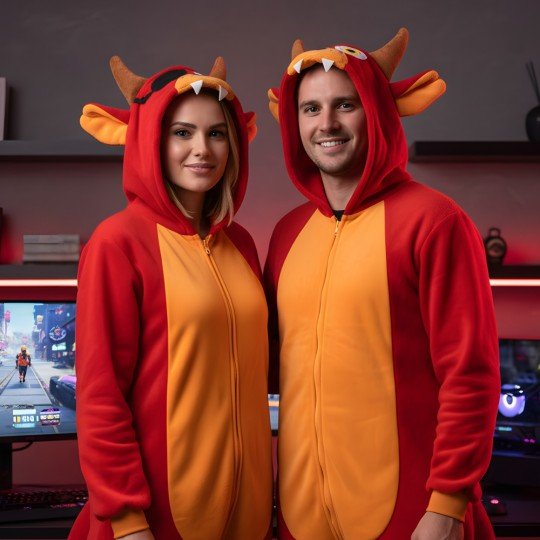 Piżama Onesie Kigurumi Kostium Przebranie Foxy, zdjęcie 8