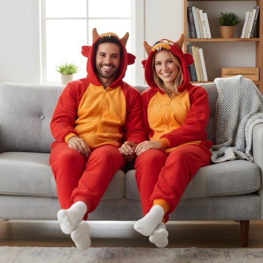Piżama Onesie Kigurumi Kostium Przebranie Foxy, zdjęcie 4