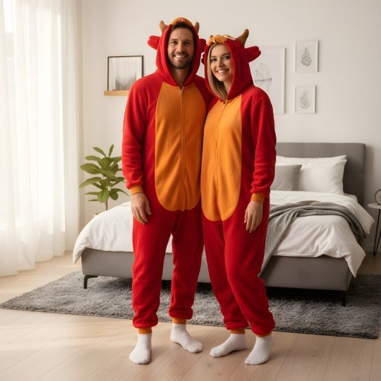 Piżama Onesie Kigurumi Kostium Przebranie Foxy, zdjęcie 6