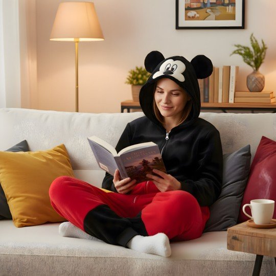 Piżama Onesie Kigurumi Kostium Przebranie Mickey Mouse, zdjęcie 2