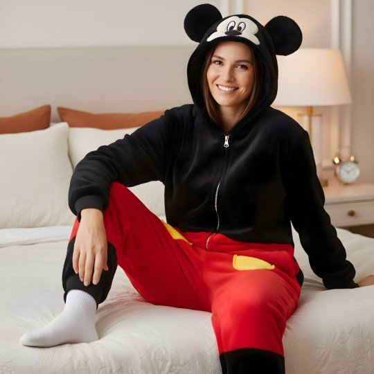 Piżama Onesie Kigurumi Kostium Przebranie Mickey Mouse, zdjęcie 9