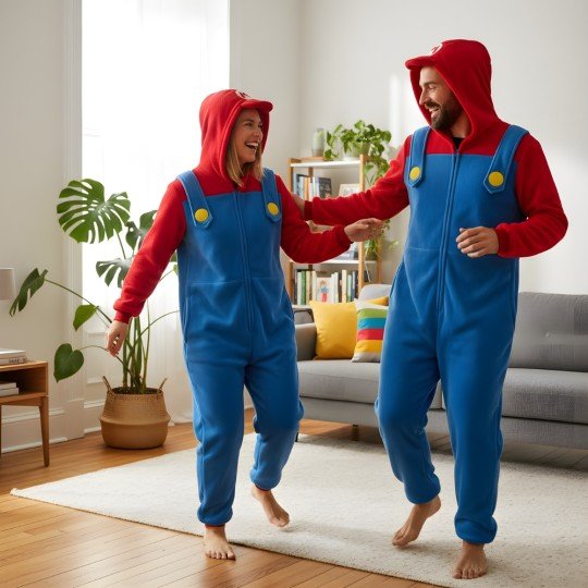 Piżama Onesie Kigurumi Kostium Przebranie Super Mario, zdjęcie 6