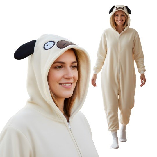 Onesie Kigurumi Pajama Costume Pug