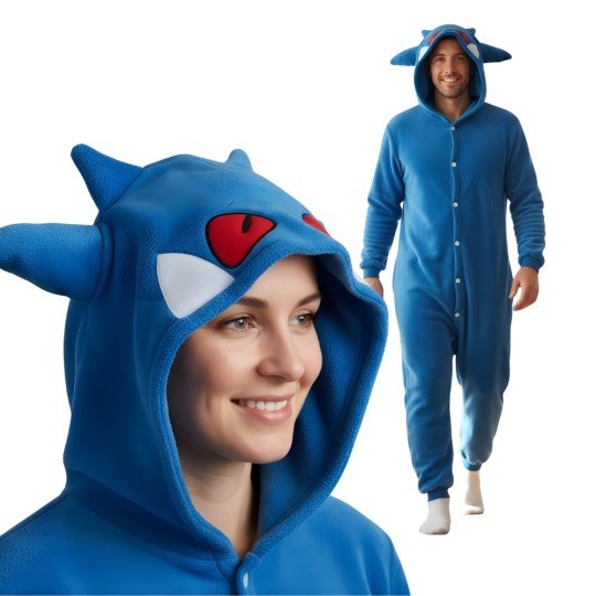 Onesie Kigurumi Pajama Costume Pokémon Blue Gengar