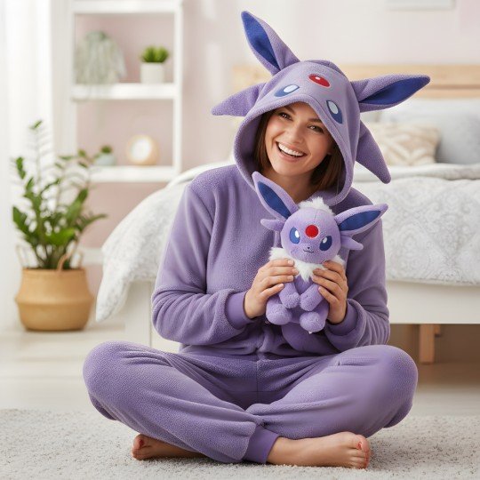 Onesie Kigurumi Pajama Costume Pokémon Espeon, photo 9