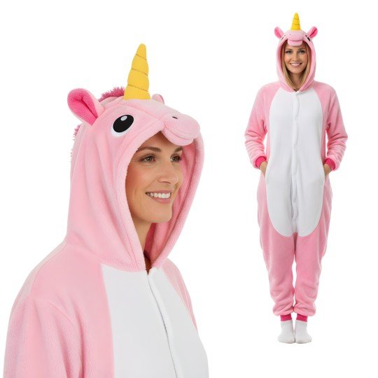 Onesie Kigurumi Pajama Costume Pink Unicorn