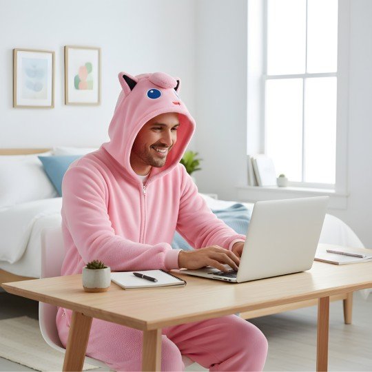 Piżama Onesie Kigurumi Przebranie Pokemon Jigglypuff, zdjęcie 7