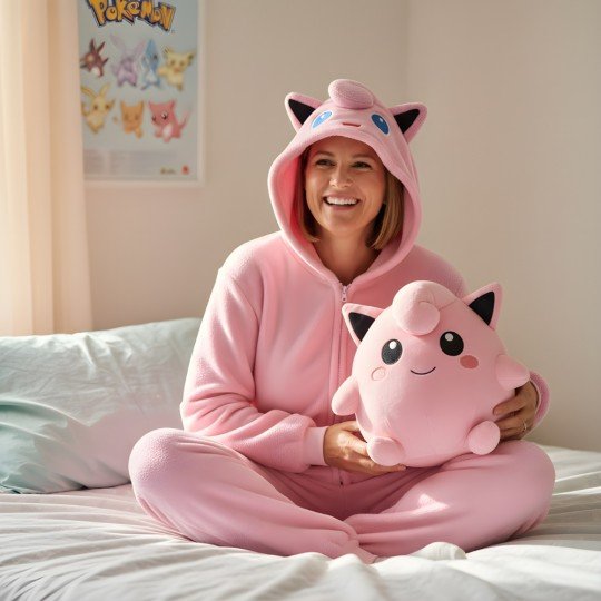 Onesie Kigurumi Pajama Costume Pokémon Jigglypuff, photo 2