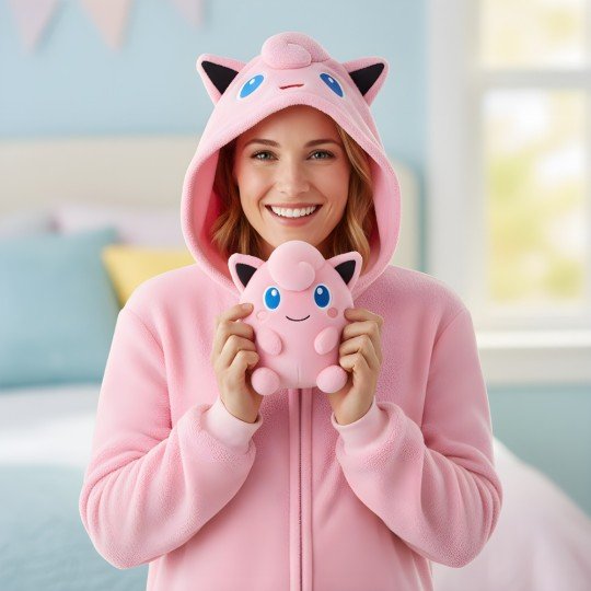 Onesie Kigurumi Pajama Costume Pokémon Jigglypuff, photo 6