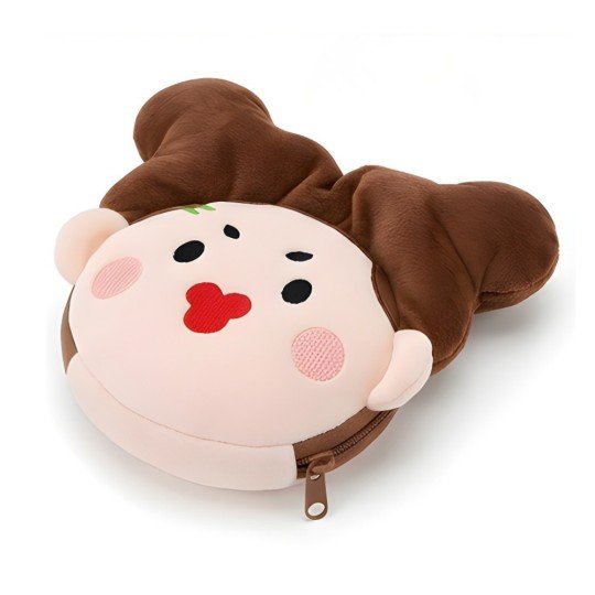 4-in-1 Plush Toy: Pillow, Eye Mask, Keyring Girl, photo 5