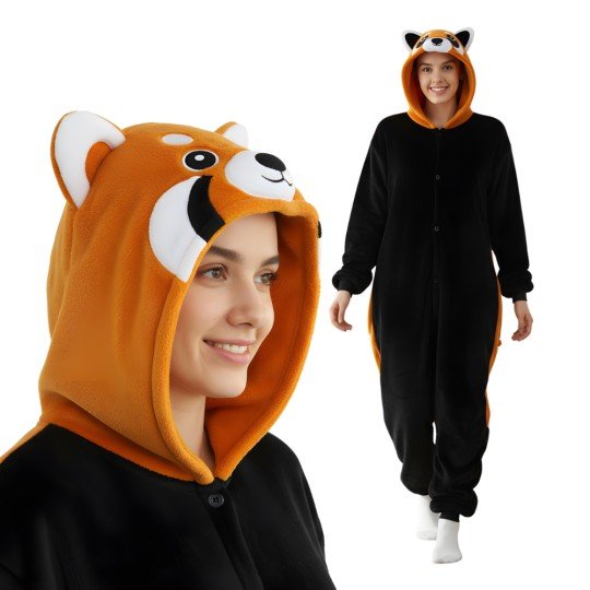 Red Panda Kigurumi Onesie Pajama Costume
