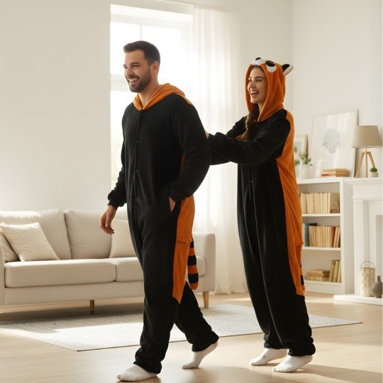 Piżama Onesie Kigurumi Kostium Przebranie Ruda Panda, zdjęcie 5