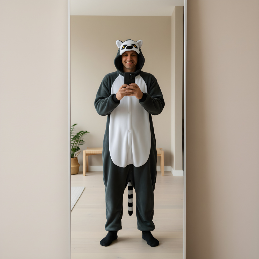 Lemur Kigurumi Onesie Pajama Costume, photo 5