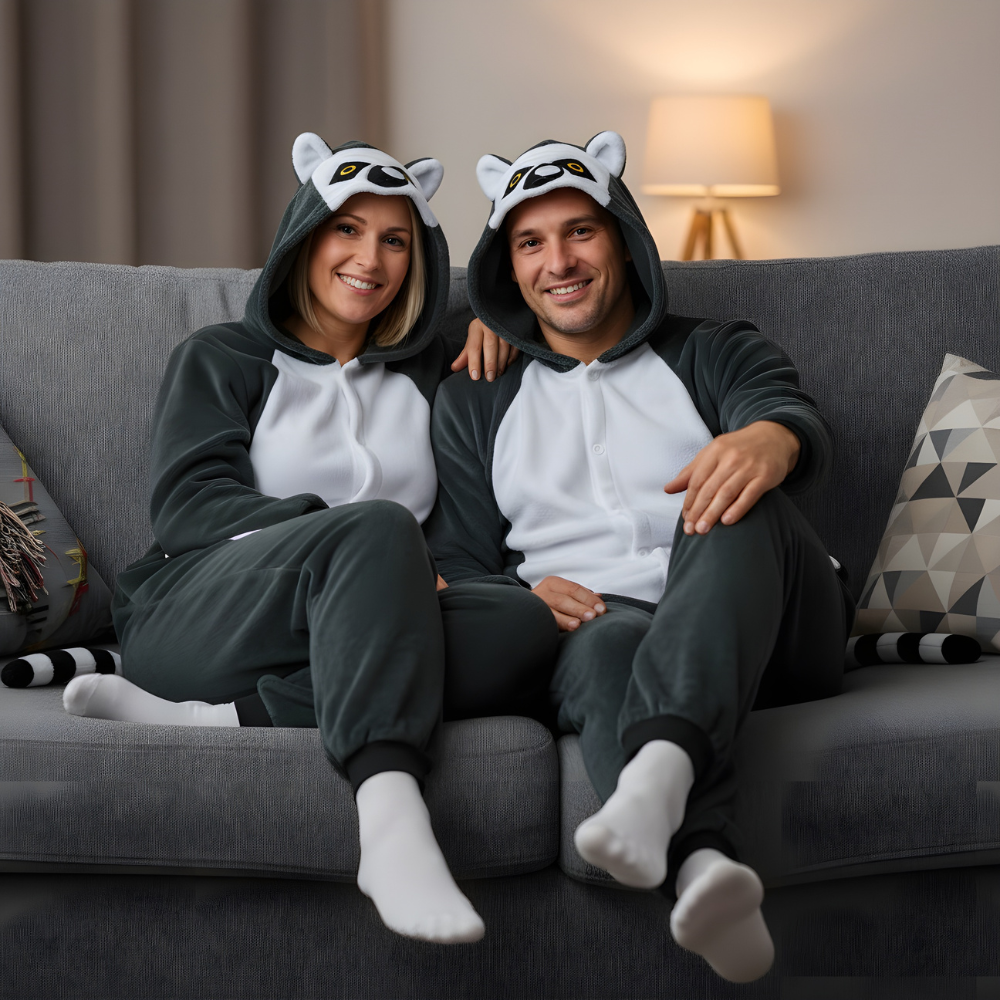Piżama Onesie Kigurumi Kostium Przebranie Lemur, zdjęcie 4