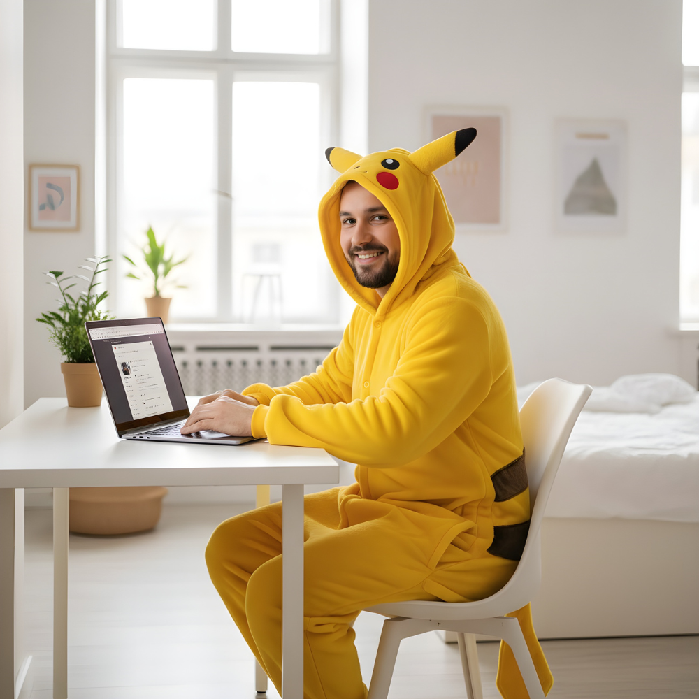 Kigurumi Onesie Pyjama Costume Pokémon Pikachu, photo 3