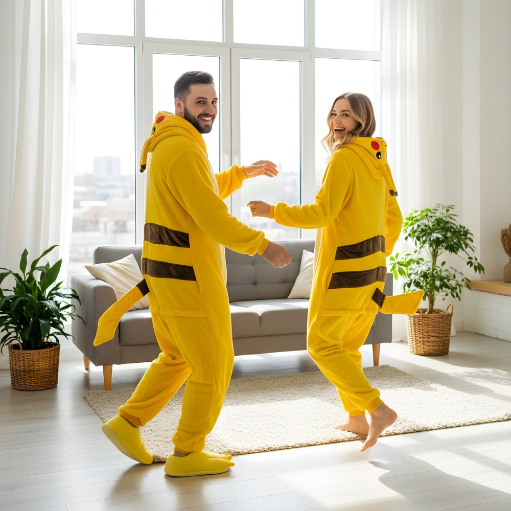 Piżama Onesie Kigurumi Kostium Przebranie Pokemon Pikachu, zdjęcie 5