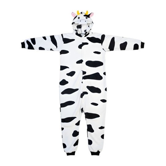 Piżama Onesie Kigurumi Kostium Przebranie Krowa, zdjęcie 3