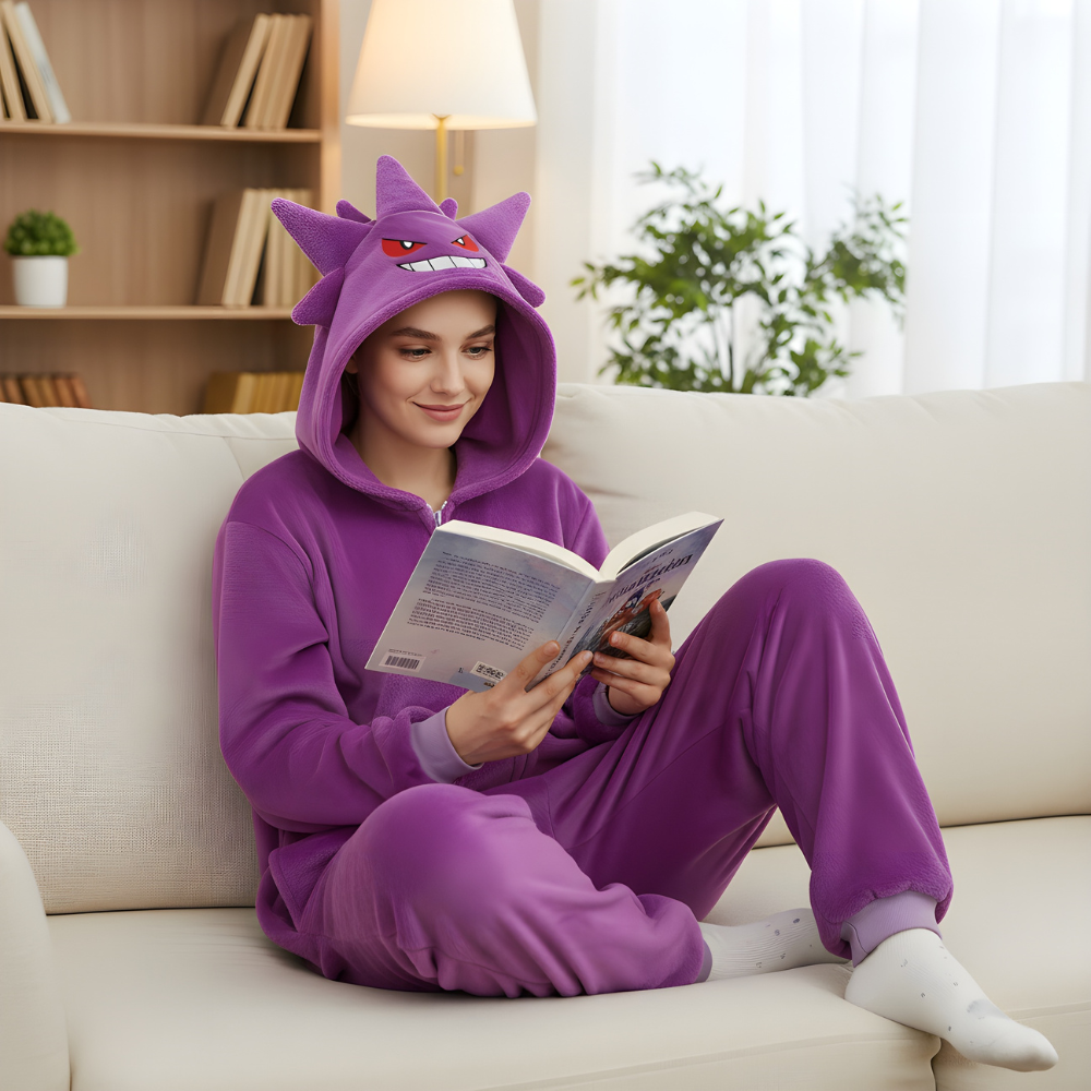 Onesie Kigurumi Pyjama Fancy Dress Pokémon Gengar, photo 3