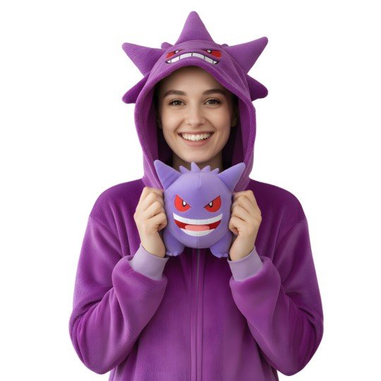 Onesie Kigurumi Pyjama Fancy Dress Pokémon Gengar, photo 6