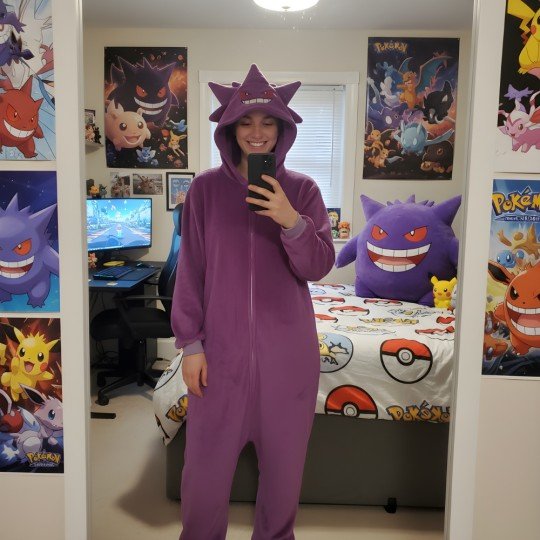 Pokémon Gengar Kigurumi Onesie Pajama Costume, photo 5