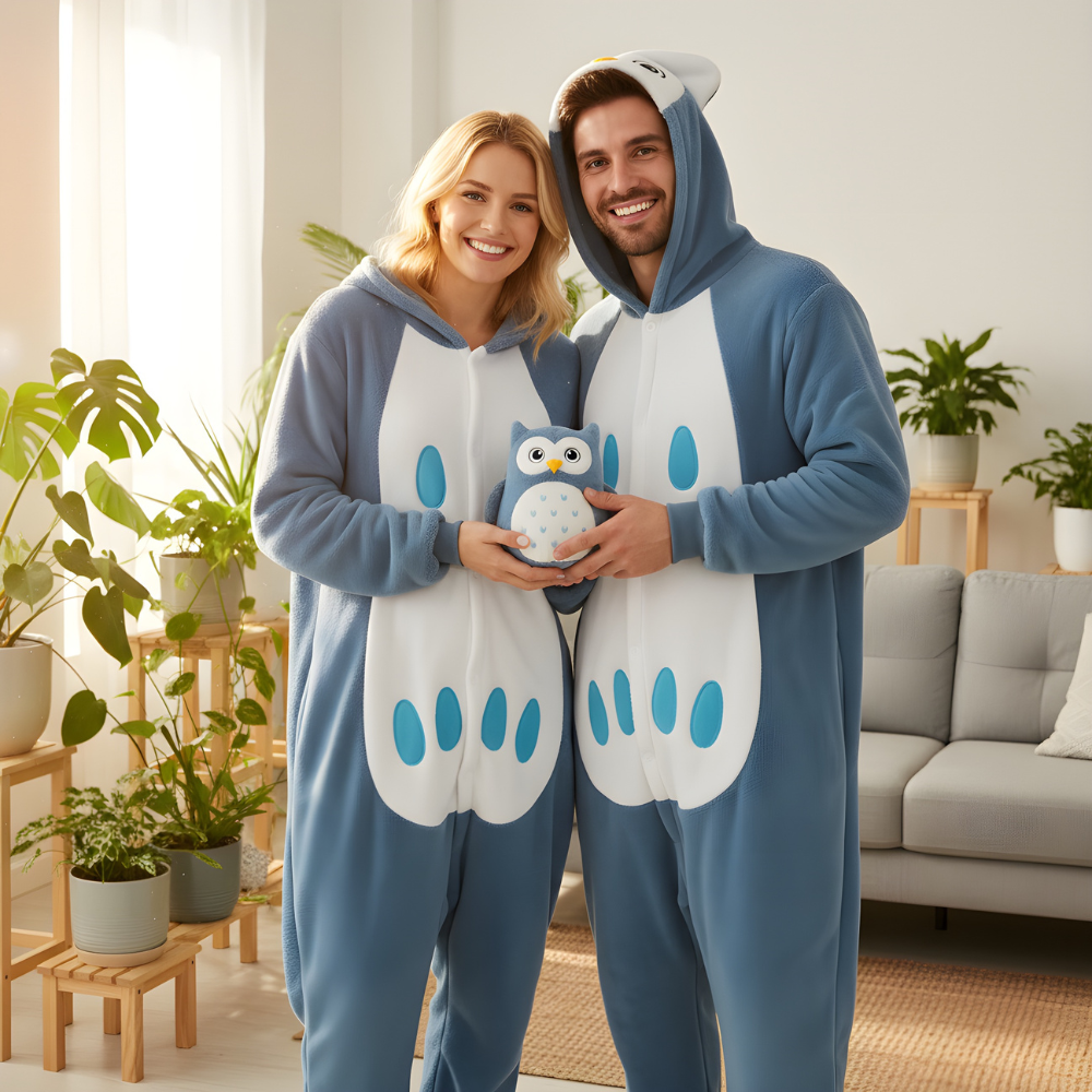 Piżama Onesie Kigurumi Kostium Przebranie Sowa, zdjęcie 2